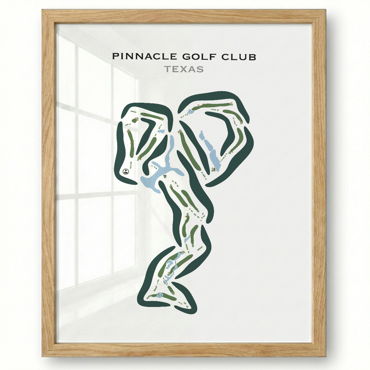 Pinnacle Golf Club, Texas - Printed Golf Course