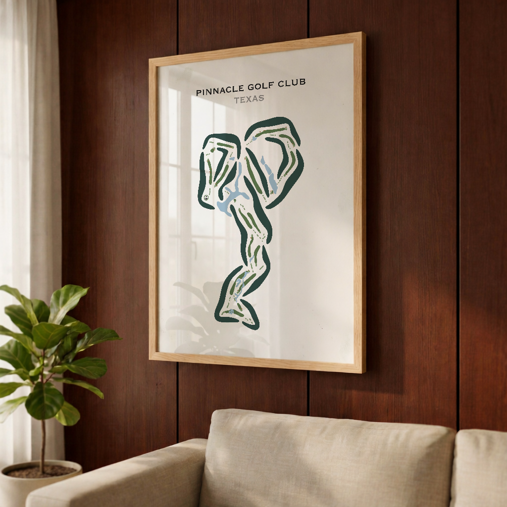 Pinnacle Golf Club, Texas - Printed Golf Course