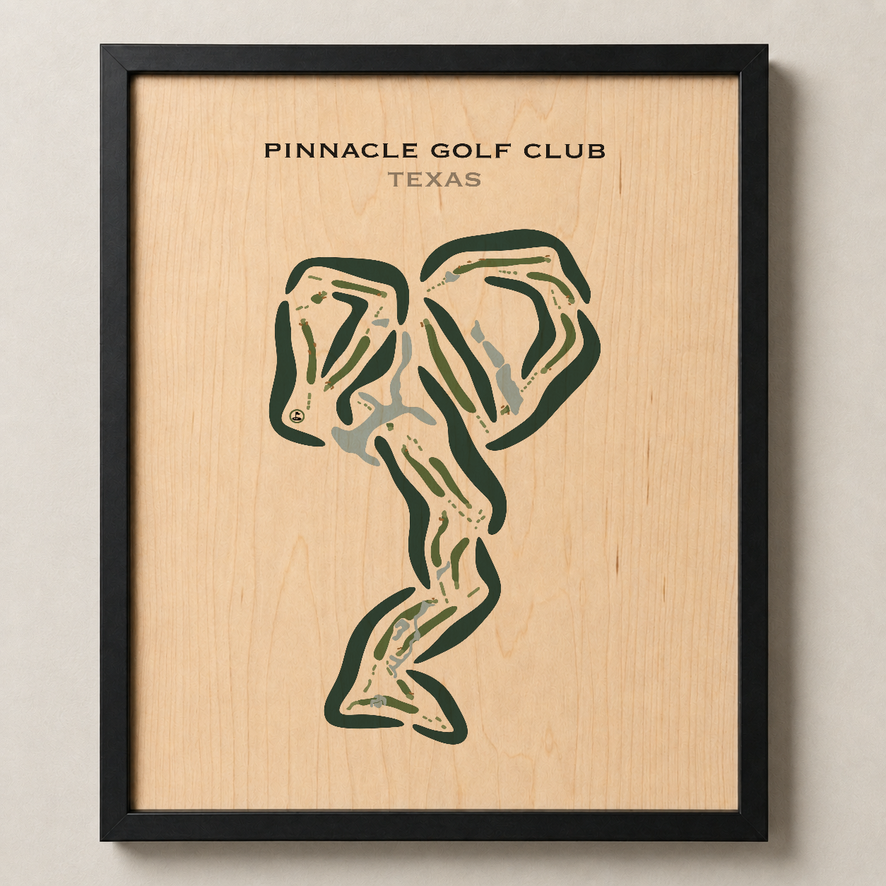Pinnacle Golf Club, Texas - Printed Golf Course