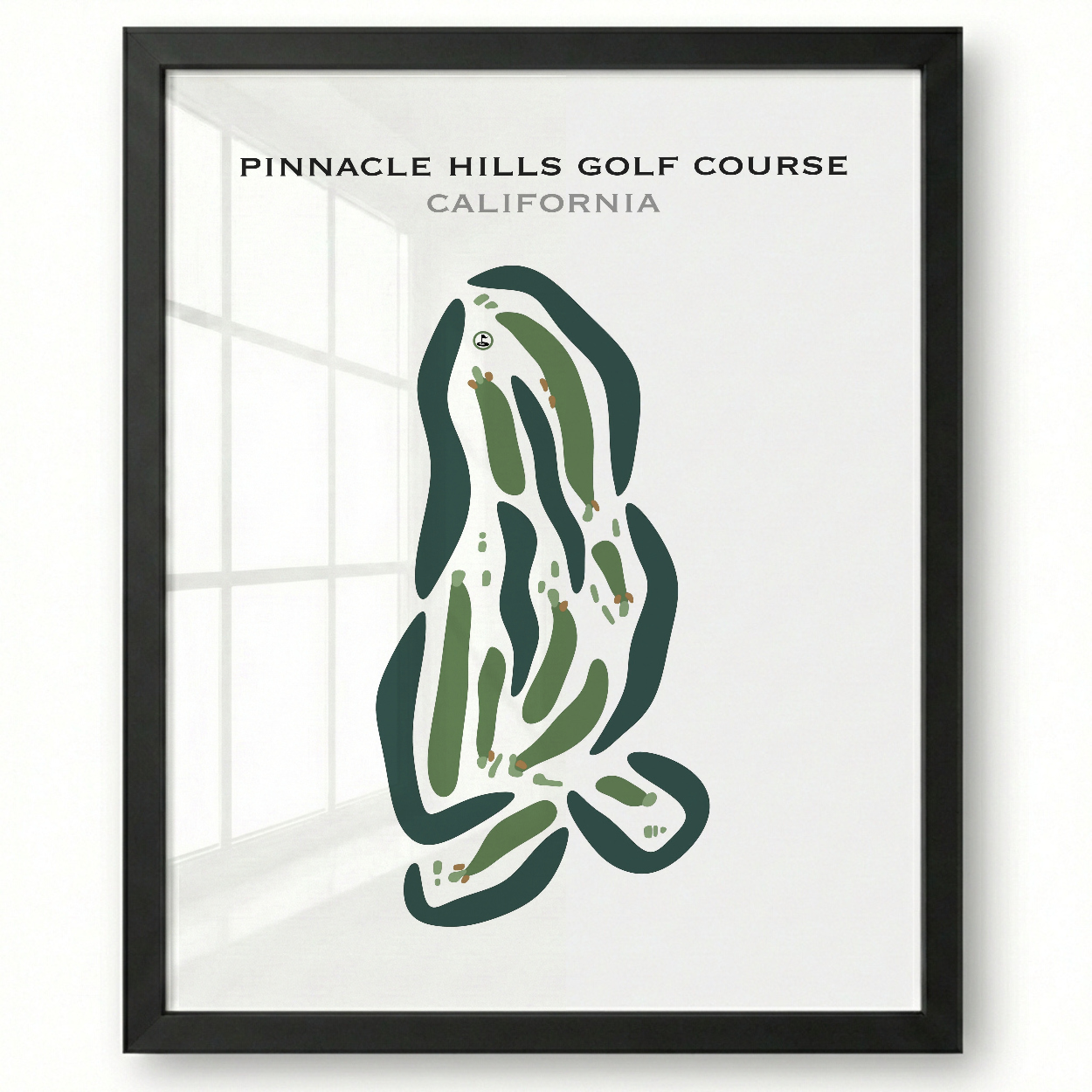 Pinnacle Hills Golf Course, California - Printed Golf Courses