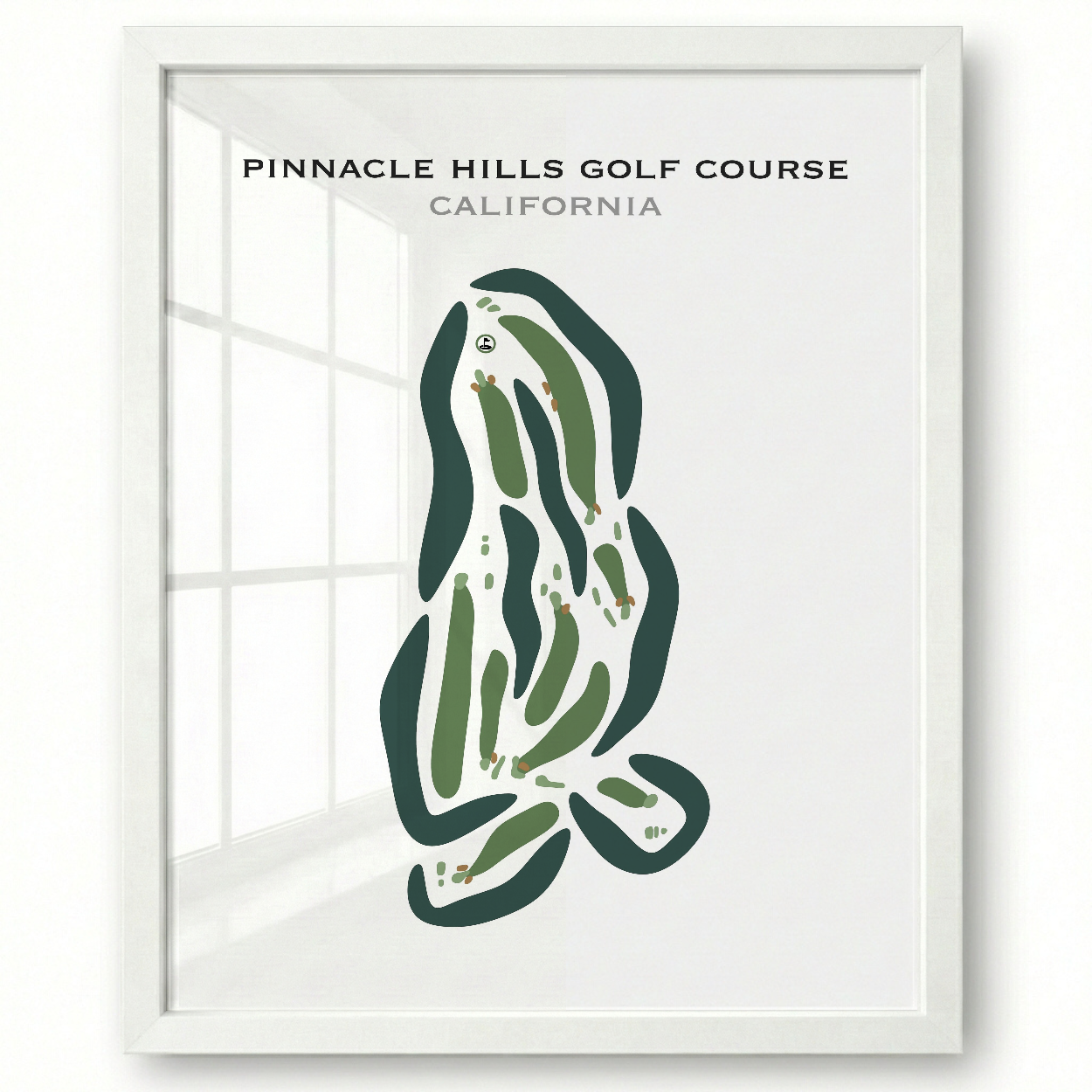 Pinnacle Hills Golf Course, California - Printed Golf Courses