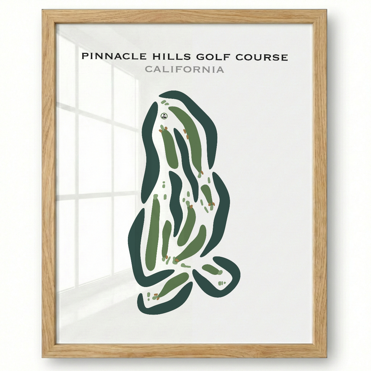 Pinnacle Hills Golf Course, California - Printed Golf Courses