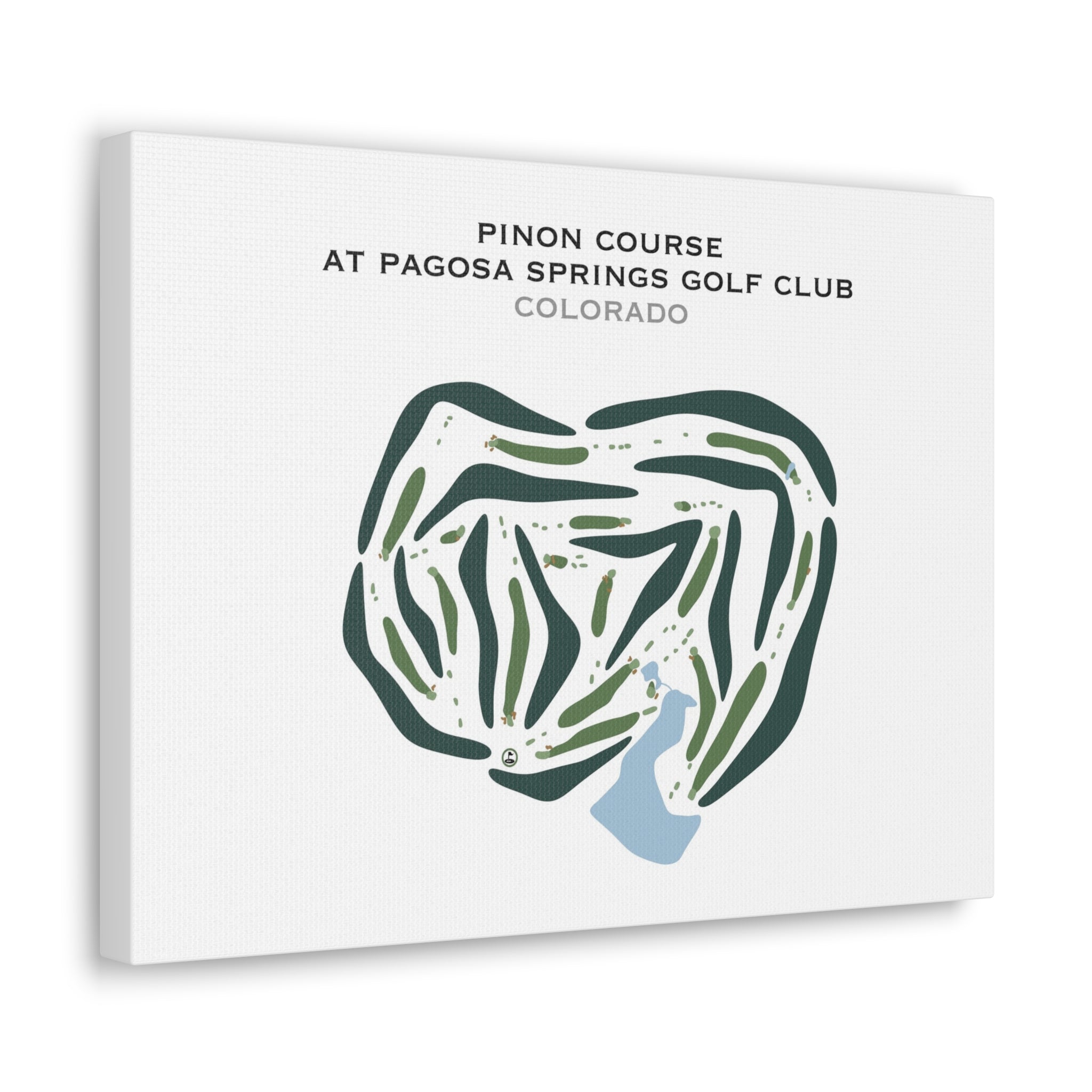 Pinon Course at Pagosa Springs Golf Club, Colorado - Printed Golf Courses