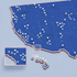 United States Push Pin Map: Top 250 Golf Courses (Green)