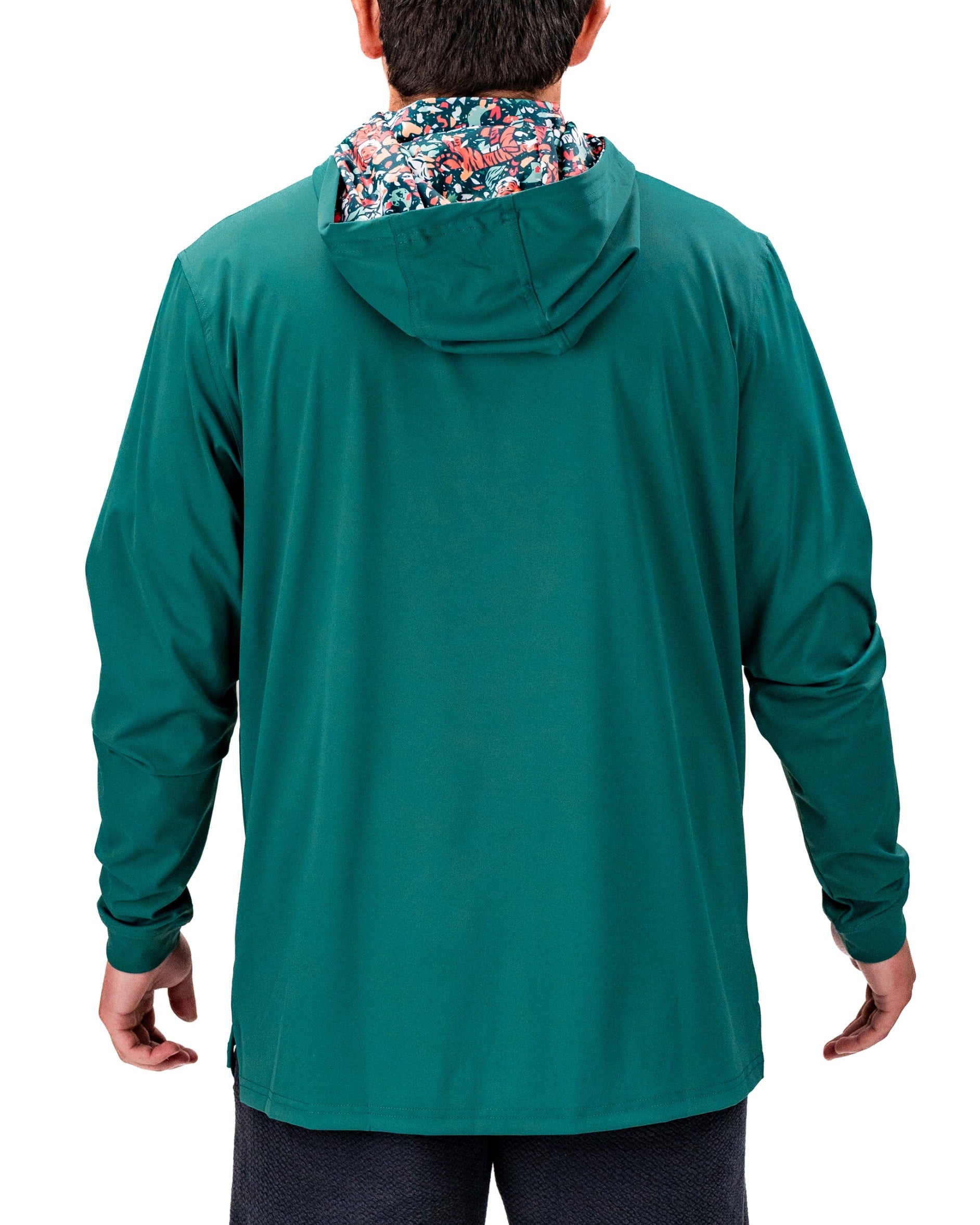 Performance Golf Hoodie - Tiger Shatter Teal