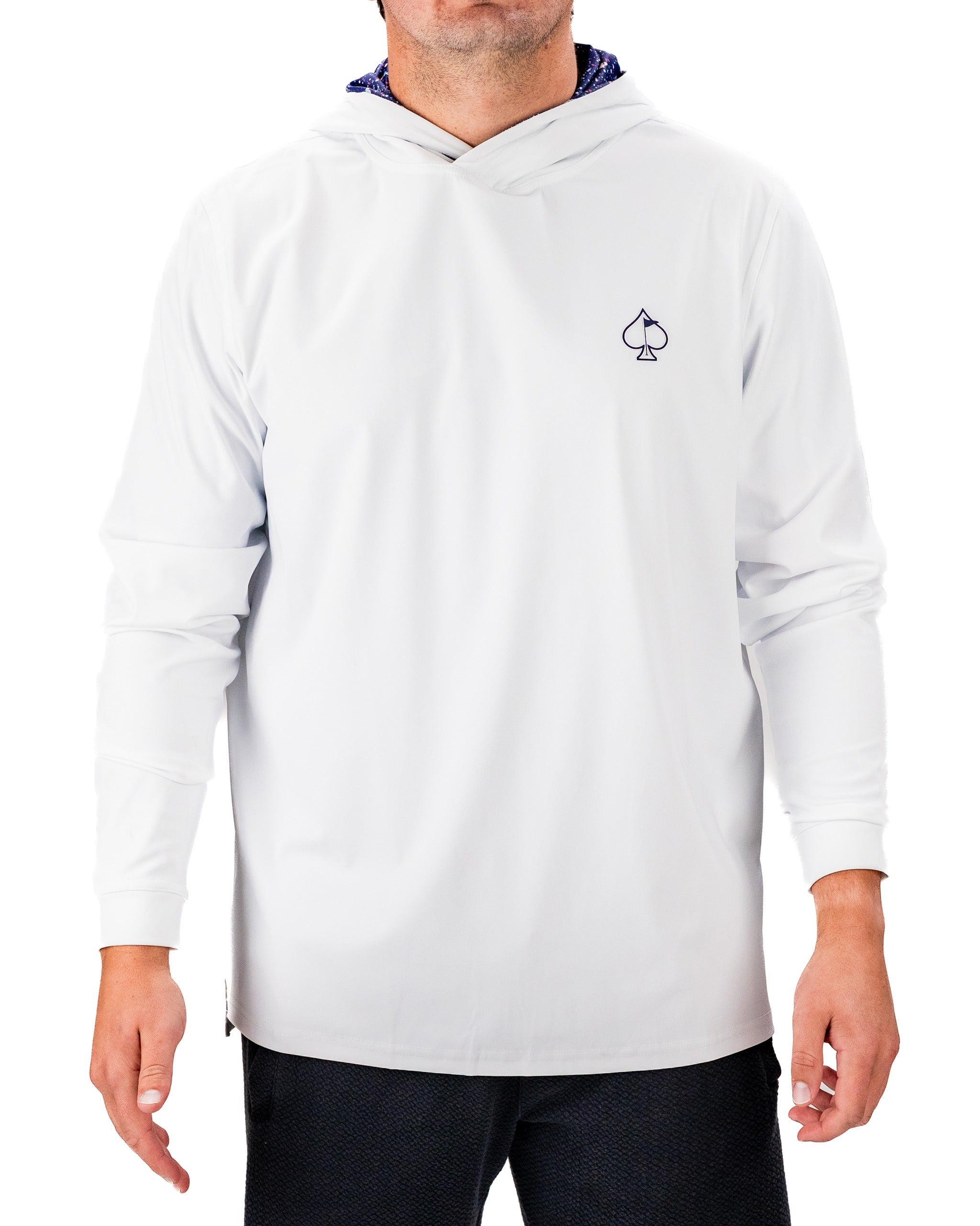 Performance Golf Hoodie - Blue Splatter