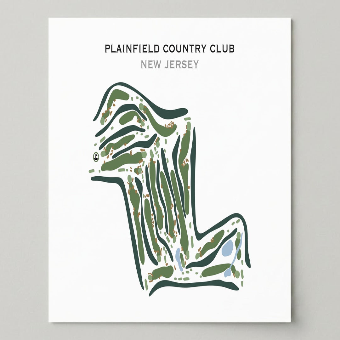 Plainfield Country Club, New Jersey - Printed Golf Courses
