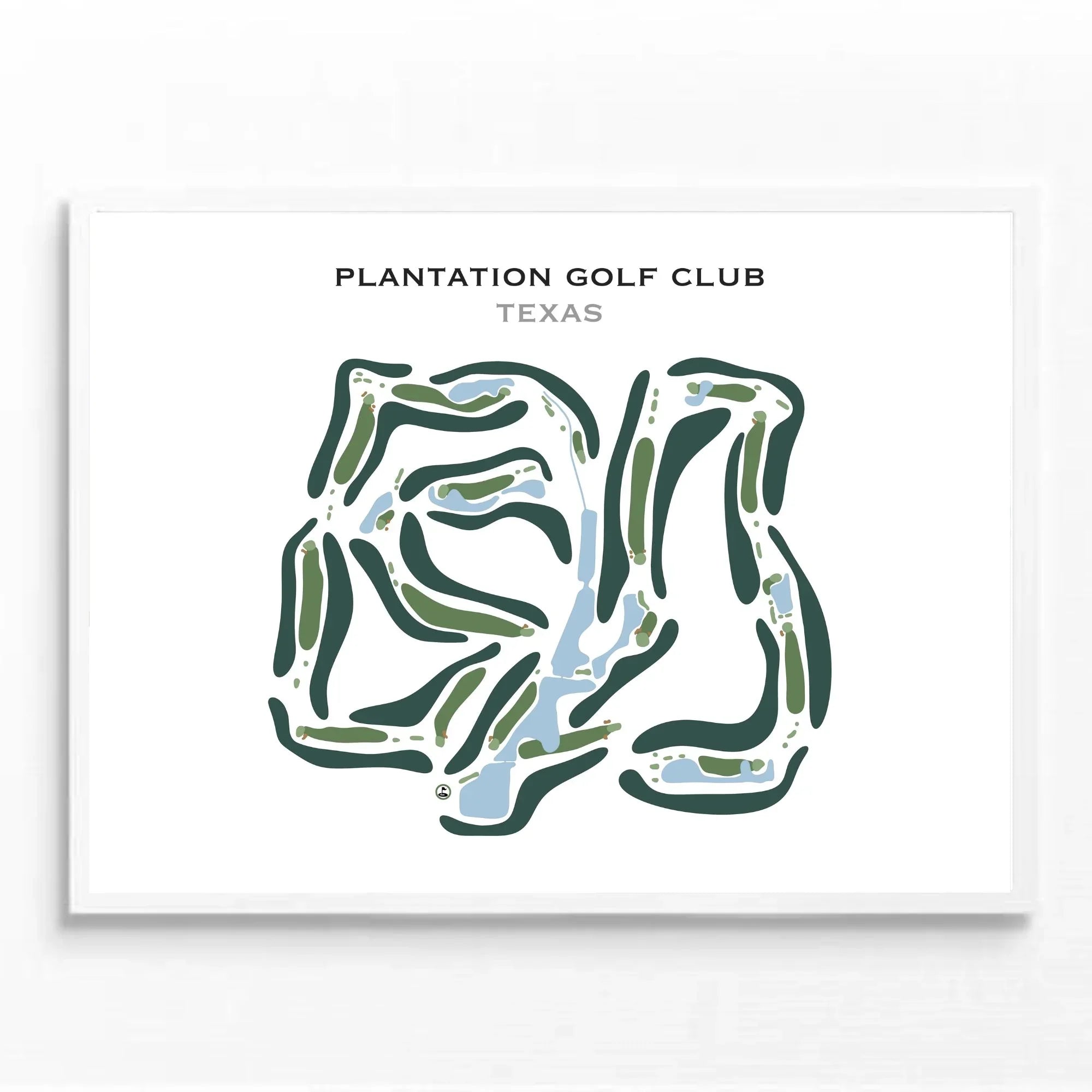 Plantation Golf Club, Texas - Printed Golf Course