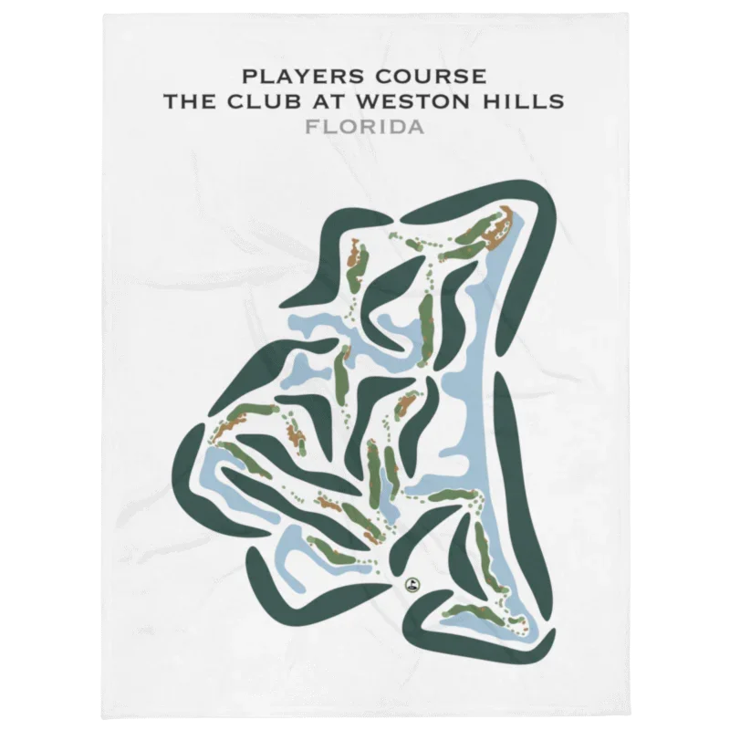 Players Course at The Club at Weston Hills, Florida - Printed Golf Courses