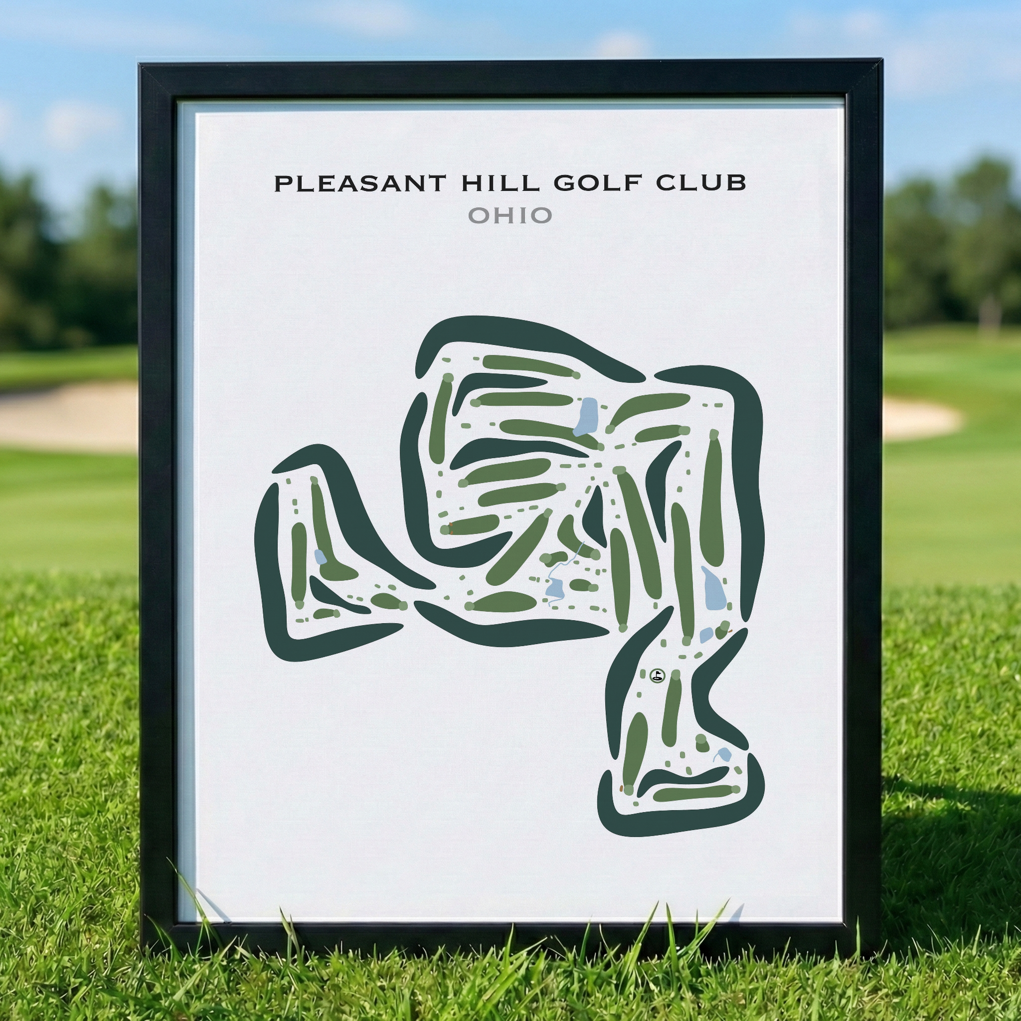 Pleasant Hill Golf Club, Ohio - Printed Golf Courses