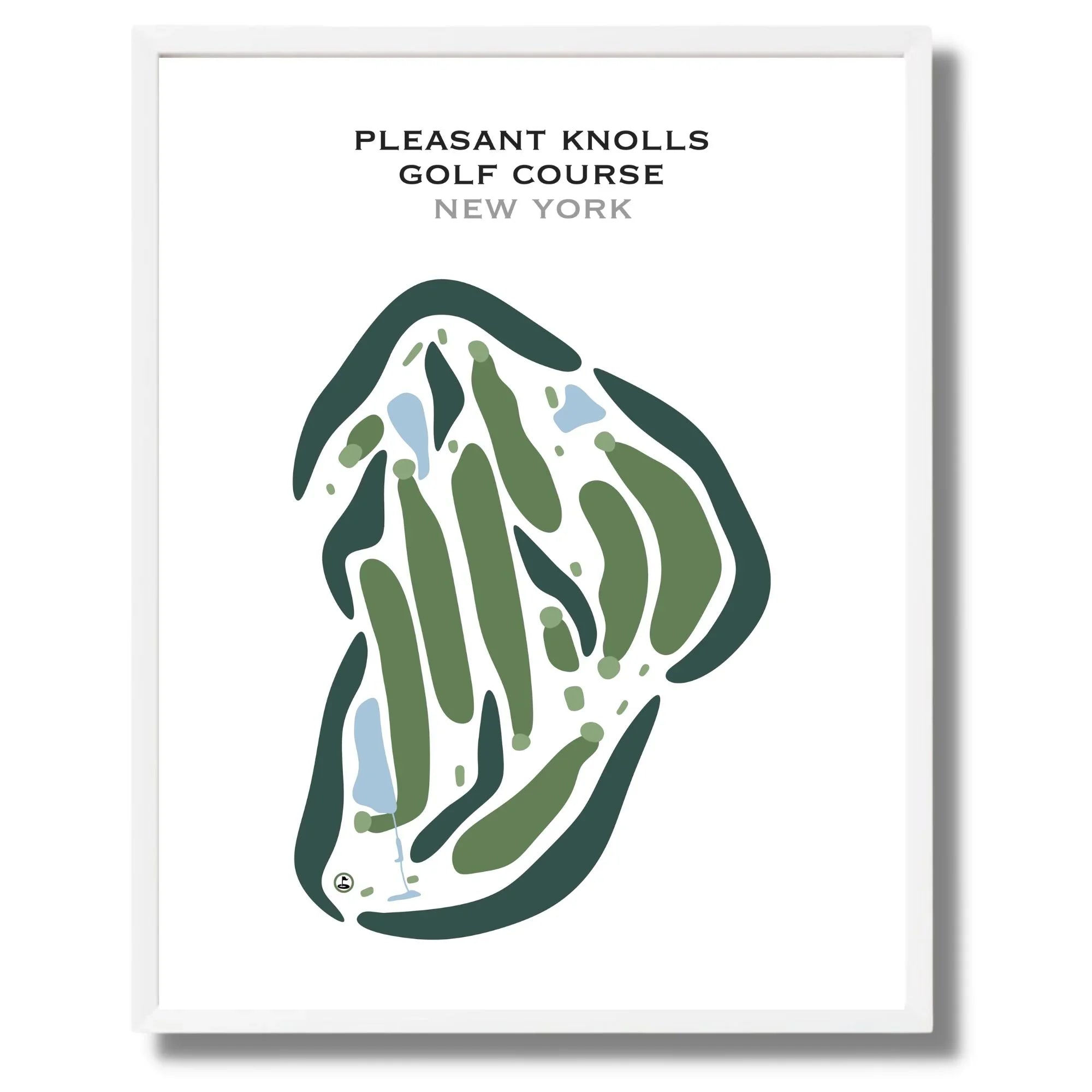 Pleasant Knolls Golf Course, New York - Printed Golf Courses