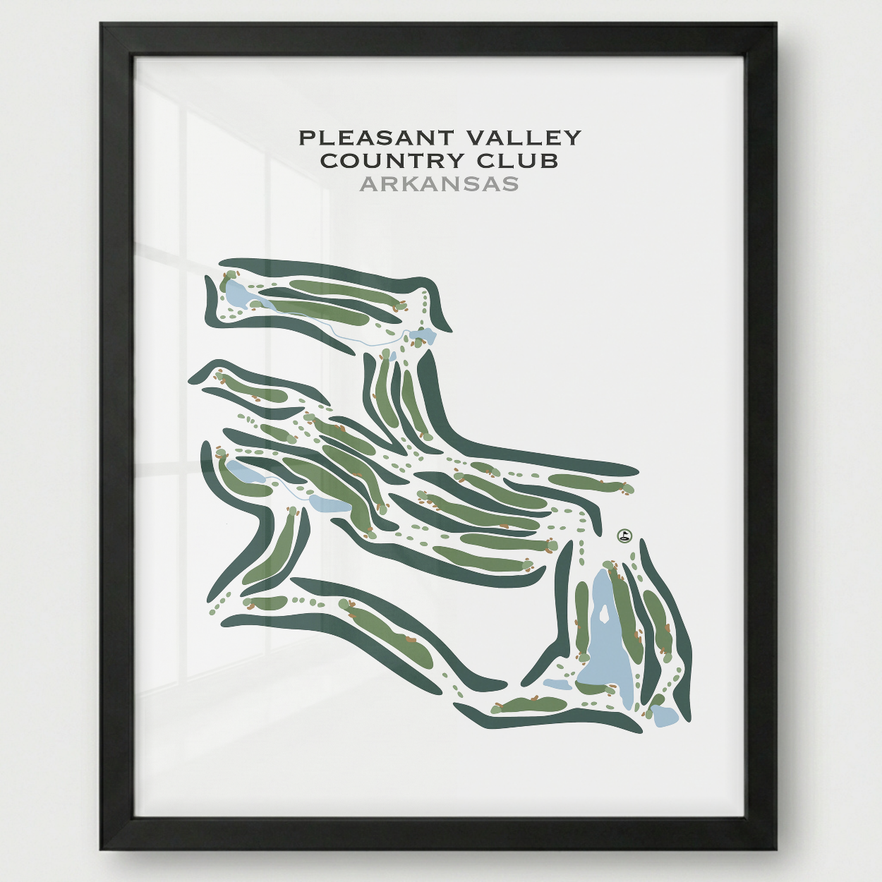 Pleasant Valley Country Club, Arkansas - Printed Golf Courses