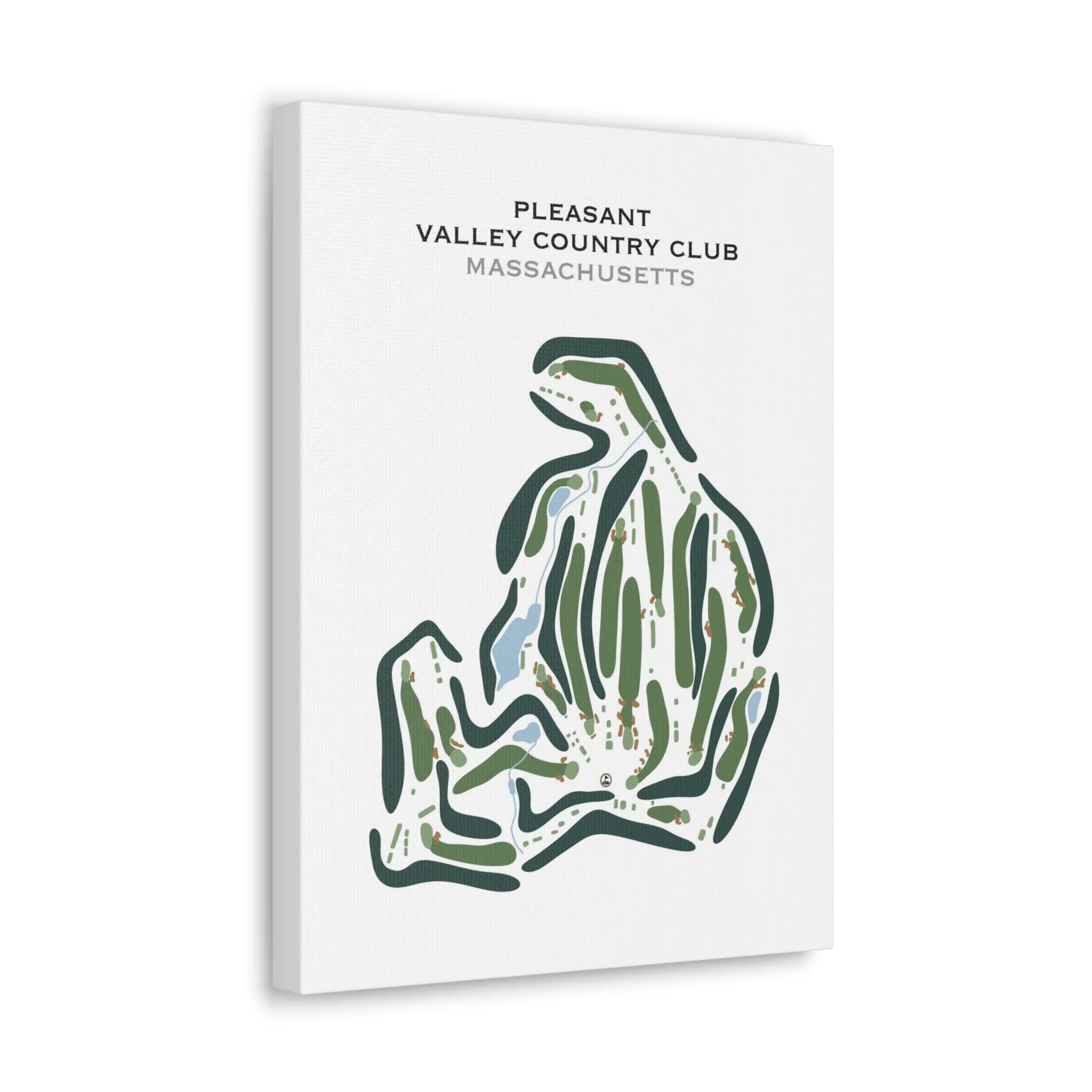 Pleasant Valley Country Club, Massachusetts - Printed Golf Course