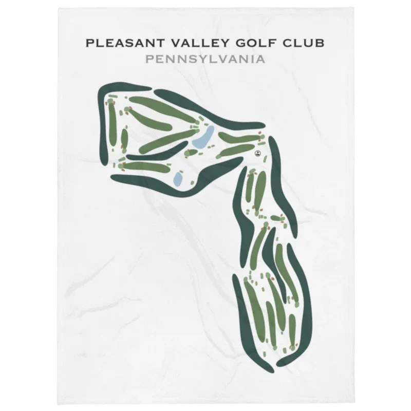 Pleasant Valley Golf Club, Pennsylvania - Printed Golf Course