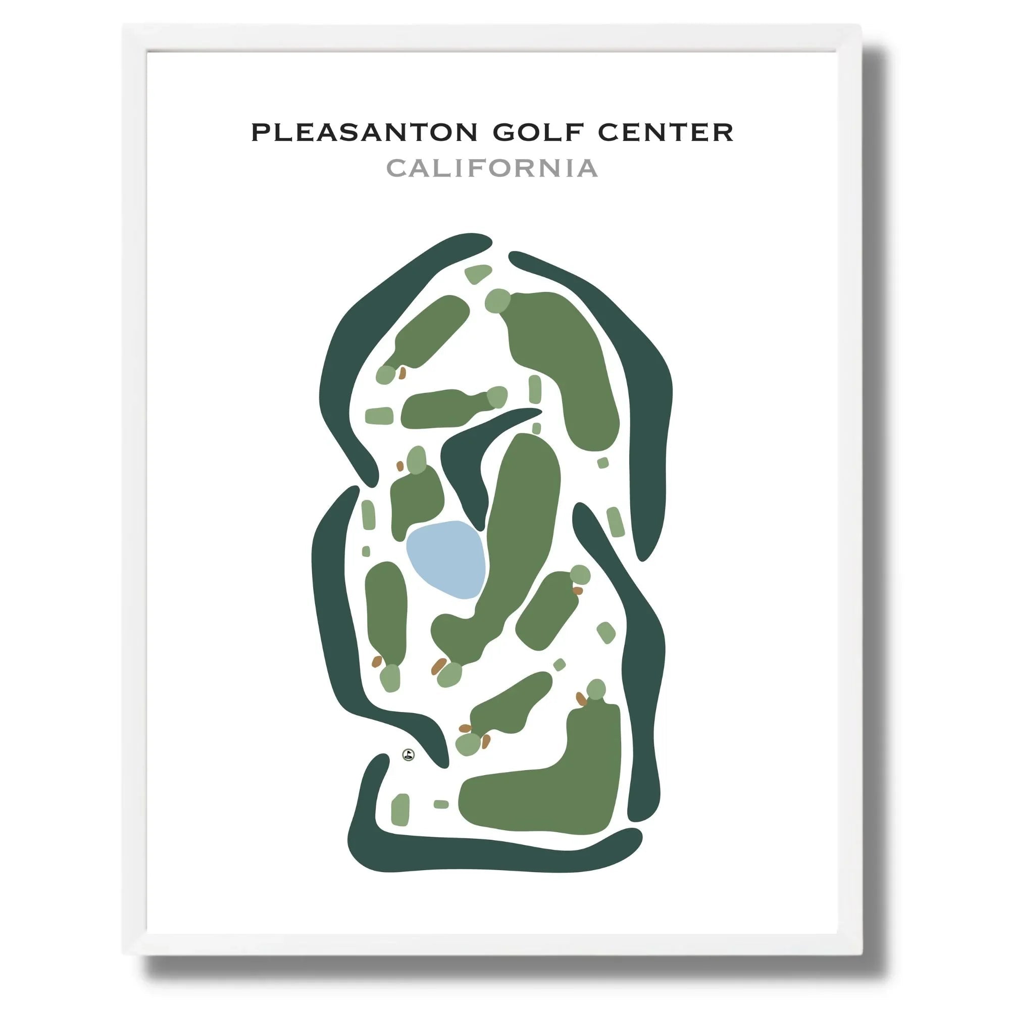 Pleasanton Golf Center, California - Printed Golf Courses