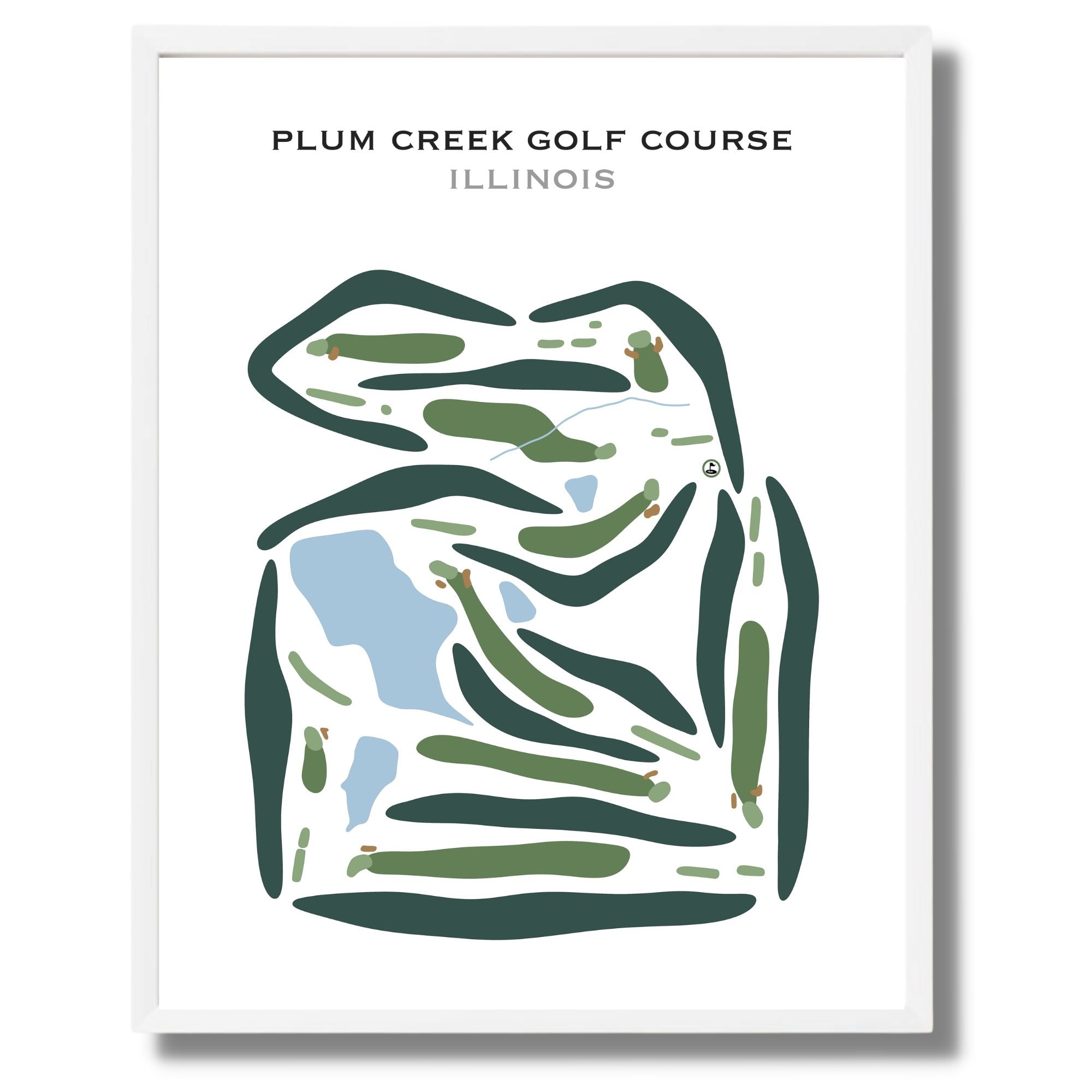 Plum Creek Golf Course, Illinois - Printed Golf Courses