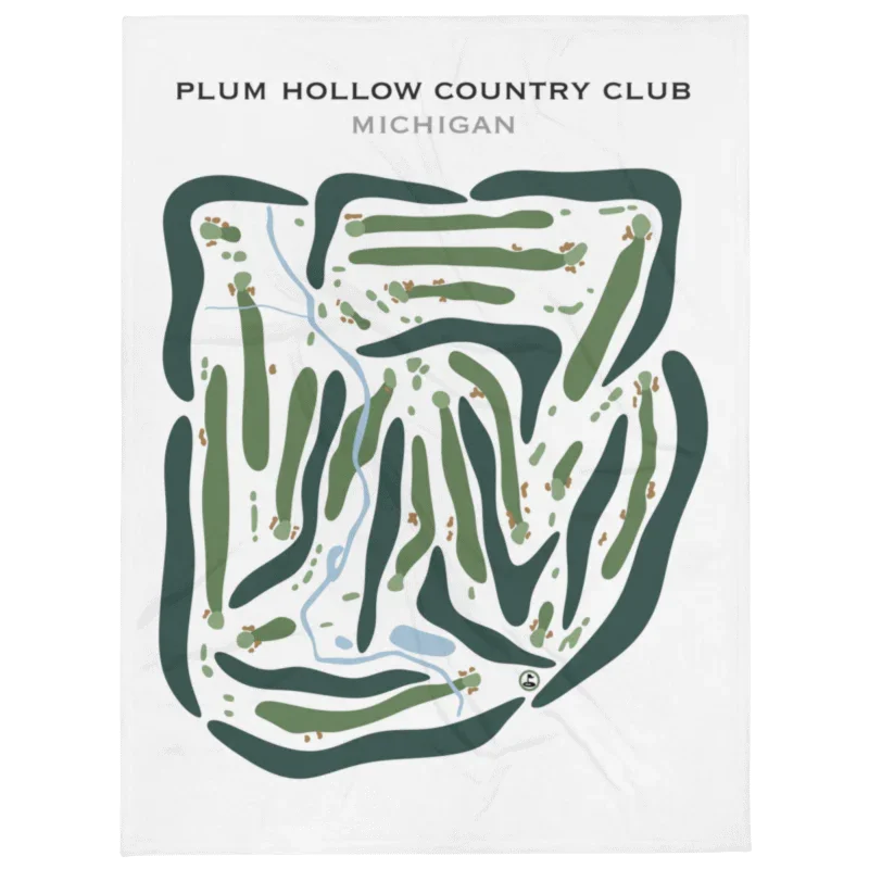 Plum Hollow Country Club, Michigan - Printed Golf Courses