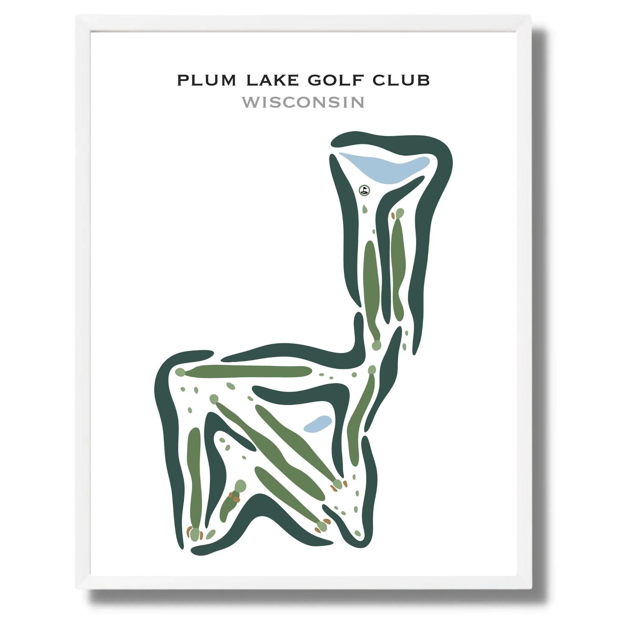 Plum Lake Golf Club, Wisconsin - Printed Golf Courses