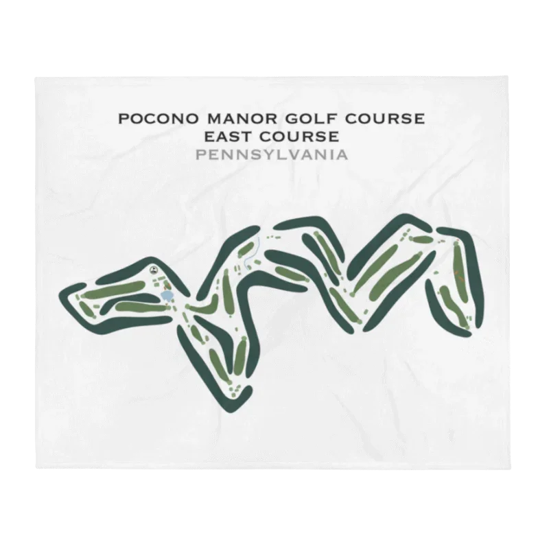 Pocono Manor Golf Course, East Course, Pennsylvania - Printed Golf Courses