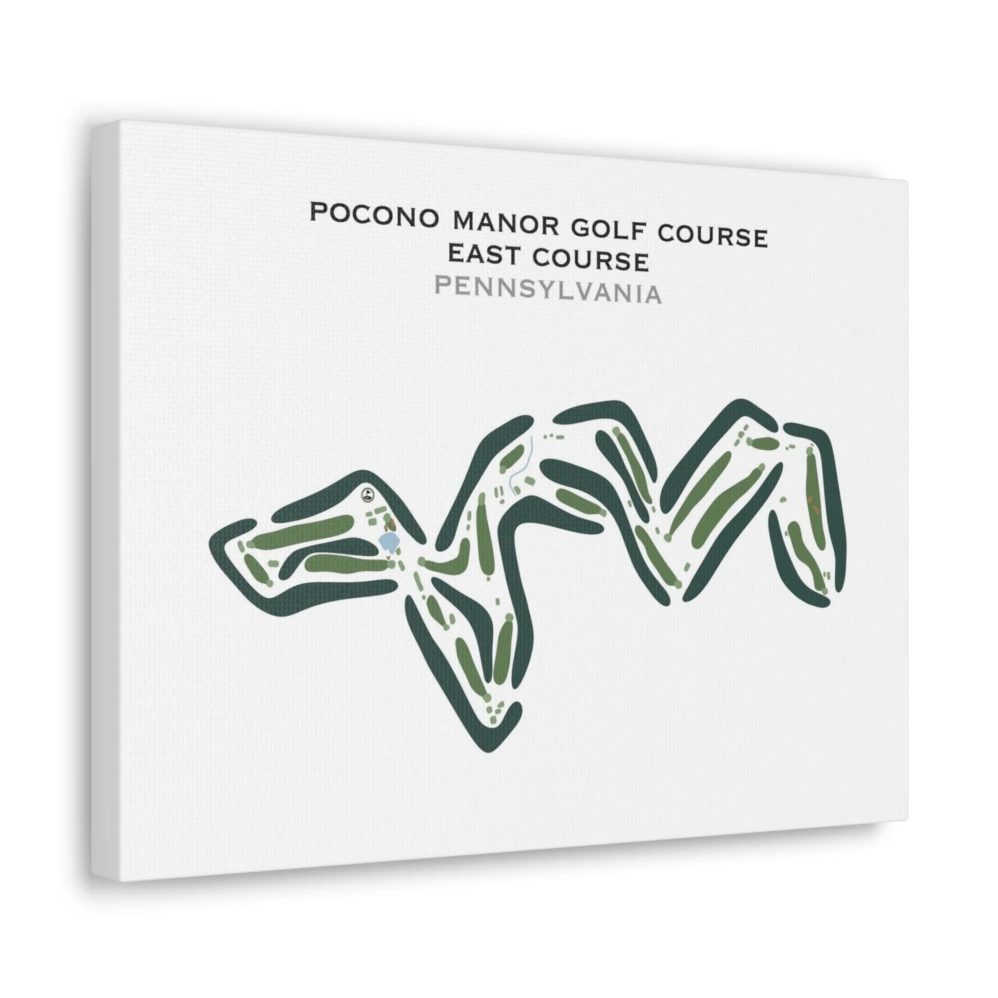 Pocono Manor Golf Course, East Course, Pennsylvania - Printed Golf Courses
