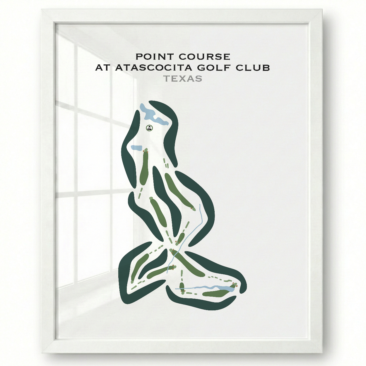 Point Course at Atascocita Golf Club, Texas - Printed Golf Courses