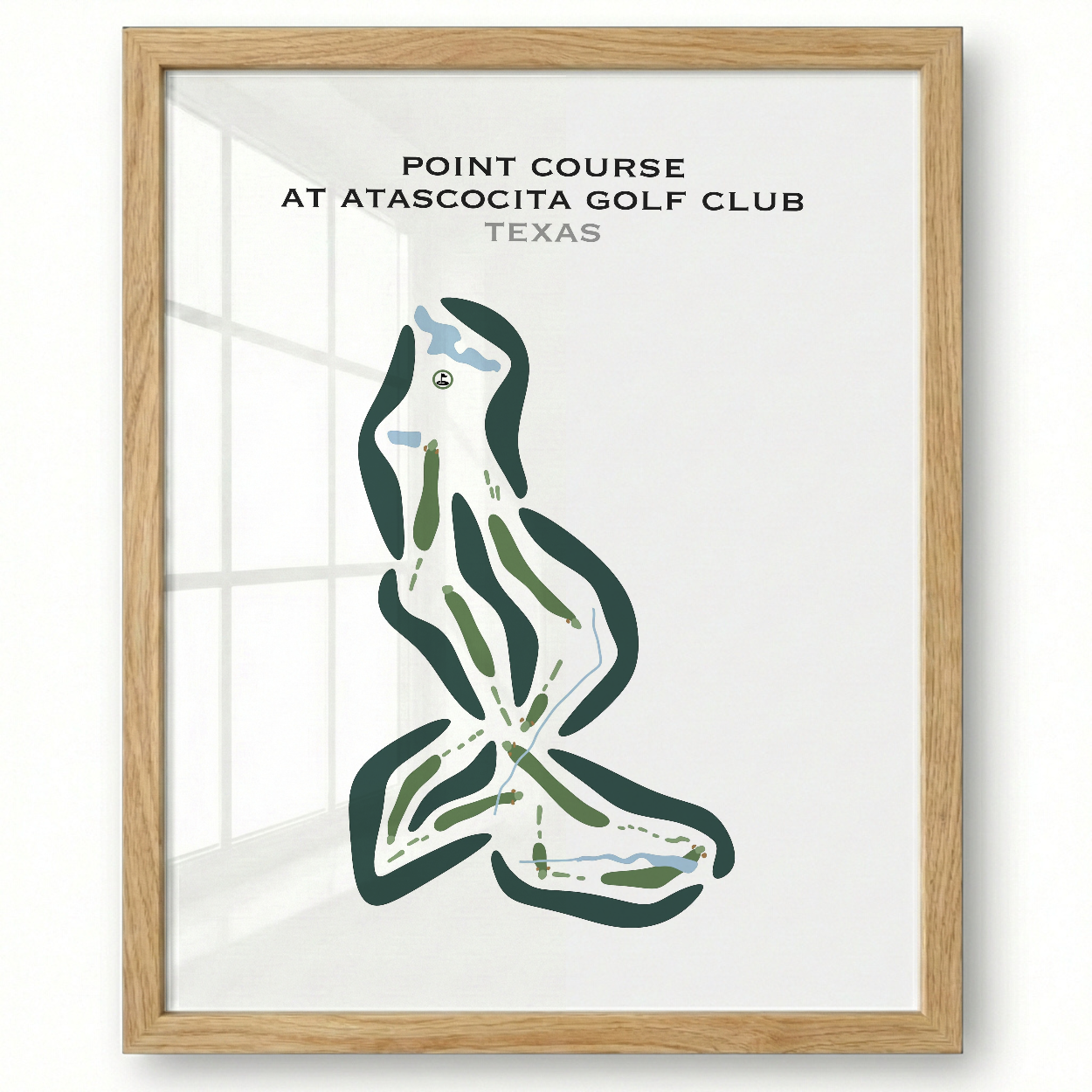 Point Course at Atascocita Golf Club, Texas - Printed Golf Courses