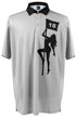 Pole Dancer (Grey) Mens Golf Polo Shirt by ReadyGOLF