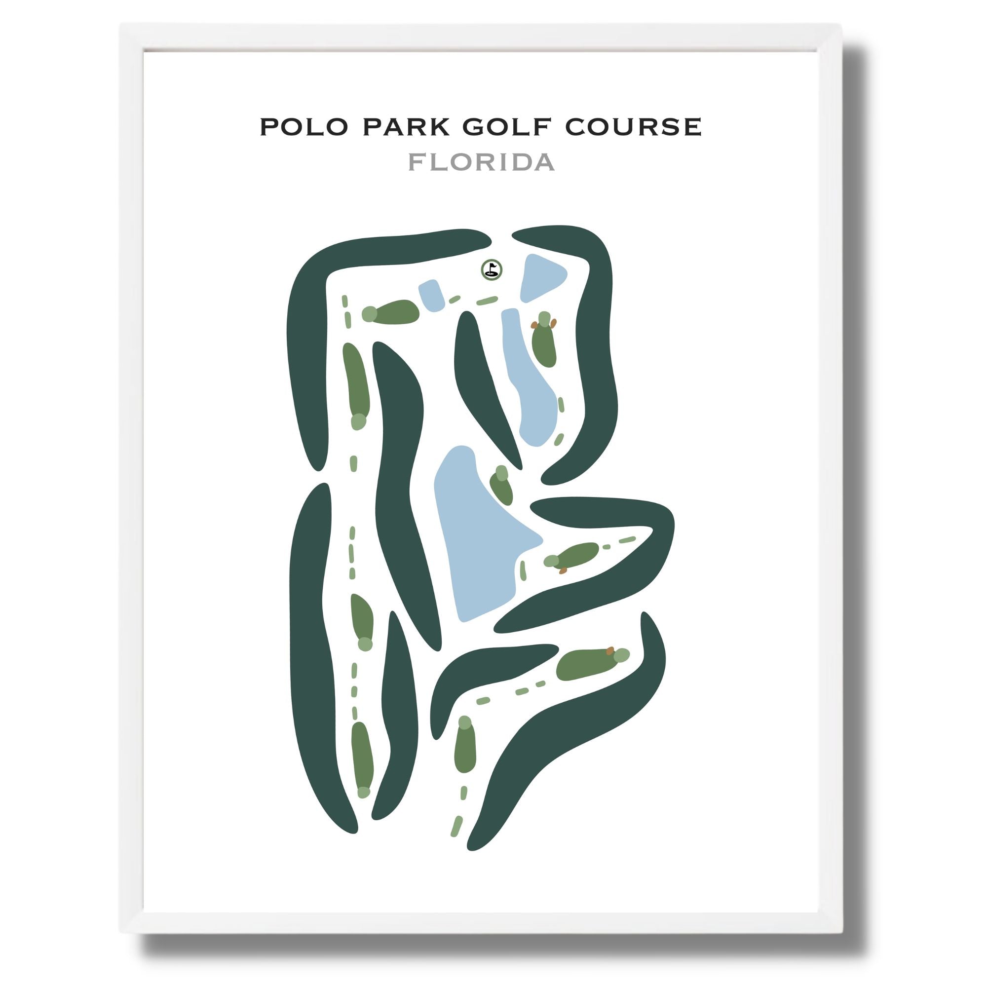 Polo Park Golf Course, Florida - Printed Golf Courses