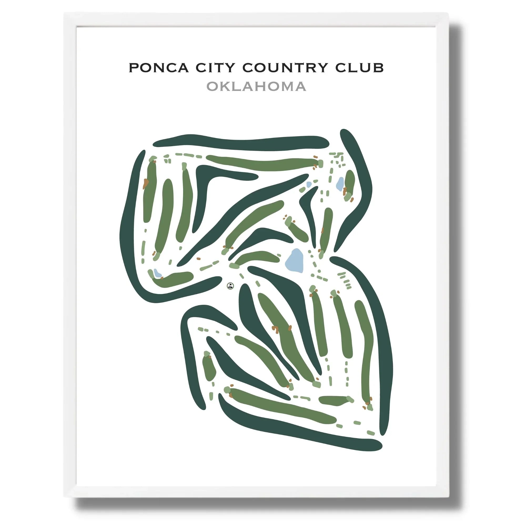 Ponca City Country Club, Oklahoma - Printed Golf Courses