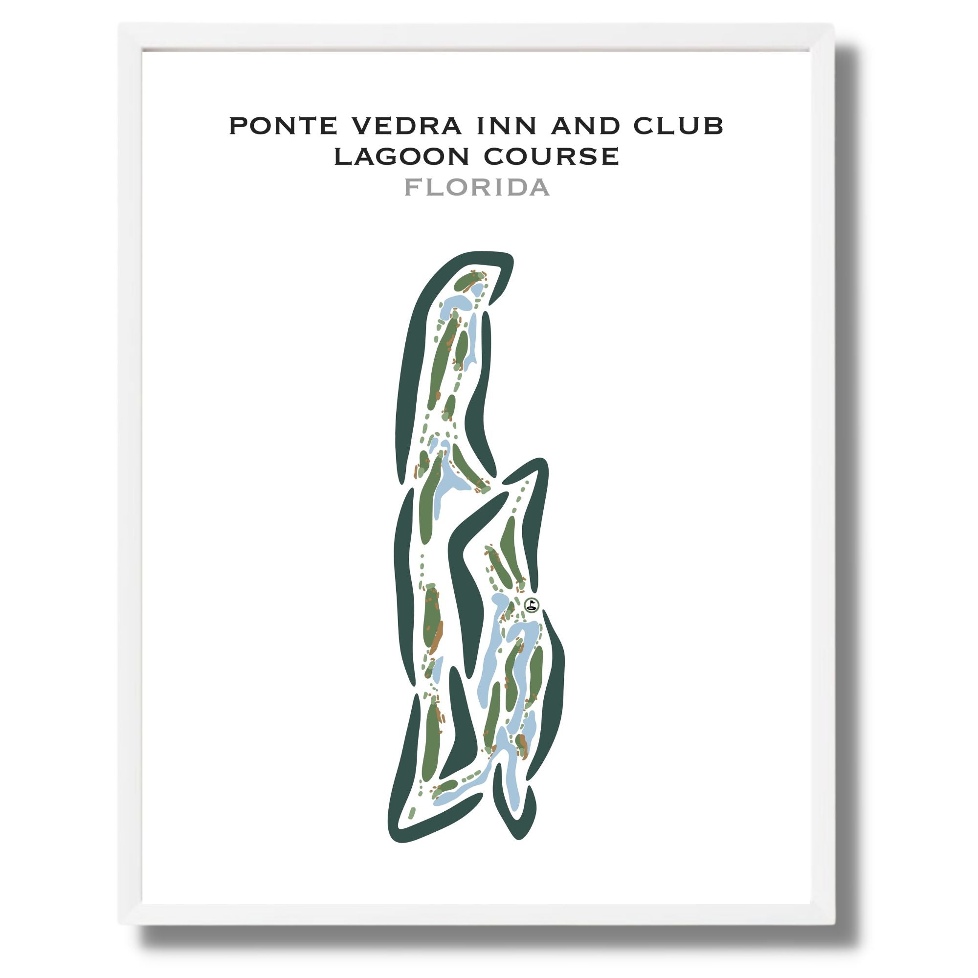 Ponte Vedra Inn & Club - Lagoon Course, Florida - Printed Golf Courses