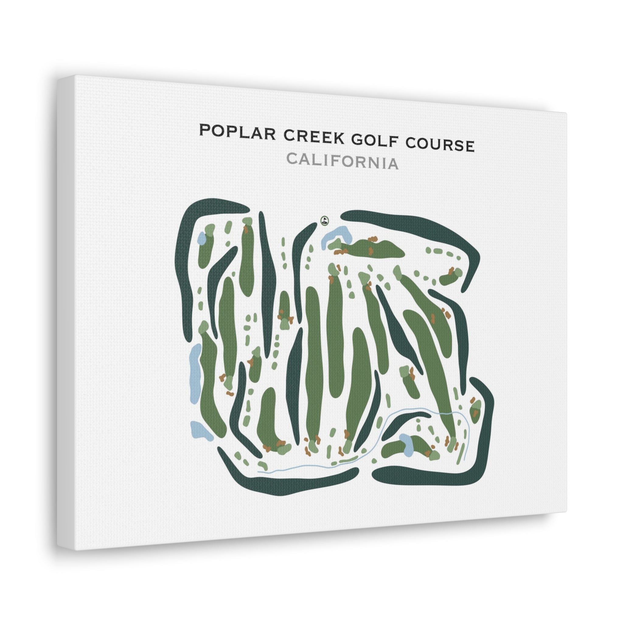 Poplar Creek Golf Course, California - Printed Golf Courses