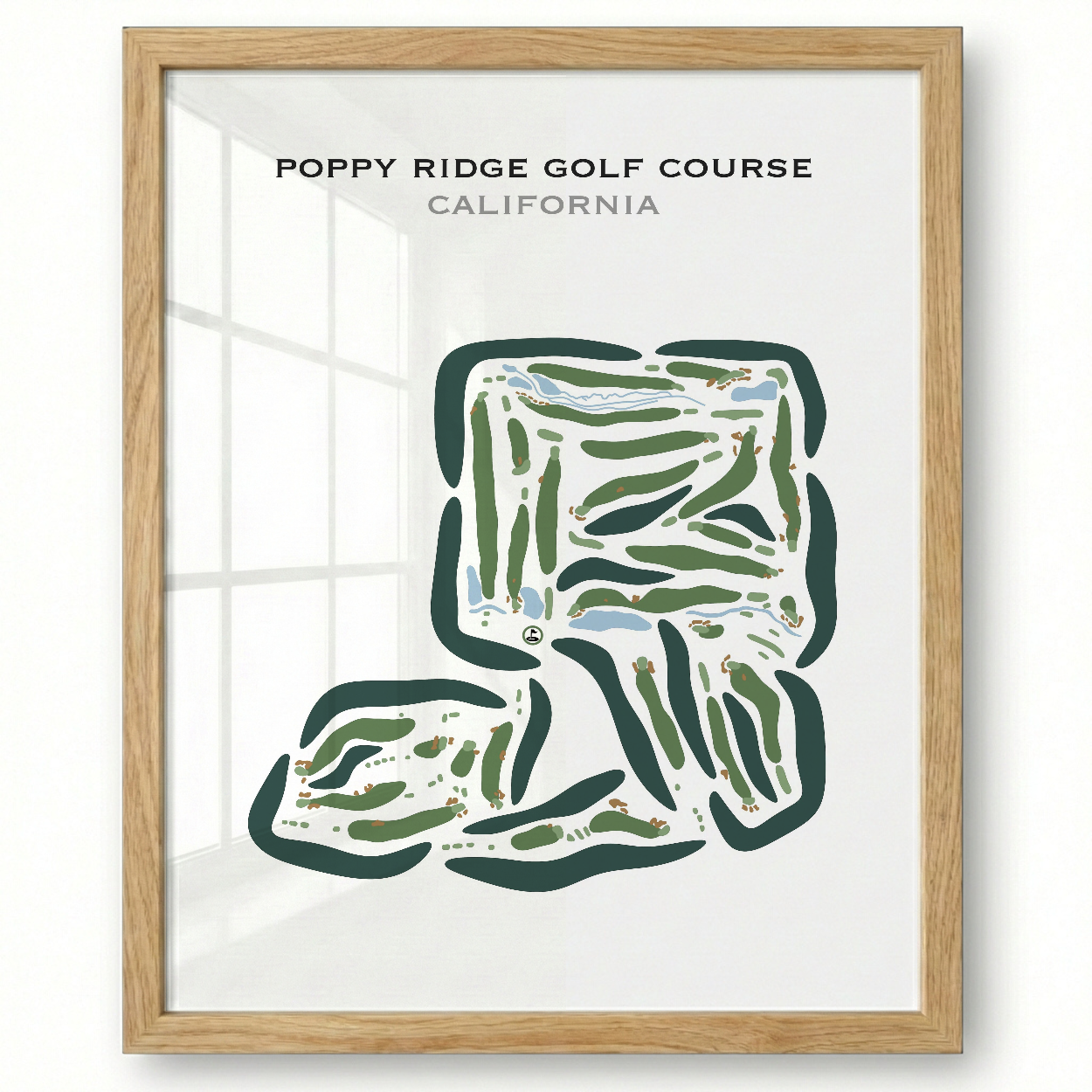 Poppy Ridge Golf Course, California - Printed Golf Courses