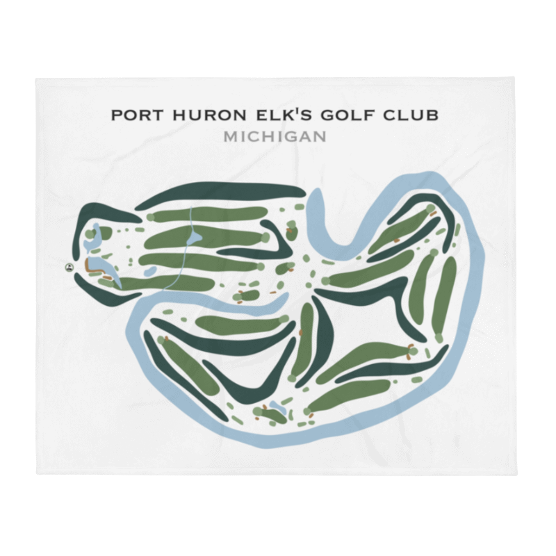 Port Huron Elk's Golf Club, Michigan - Printed Golf Courses