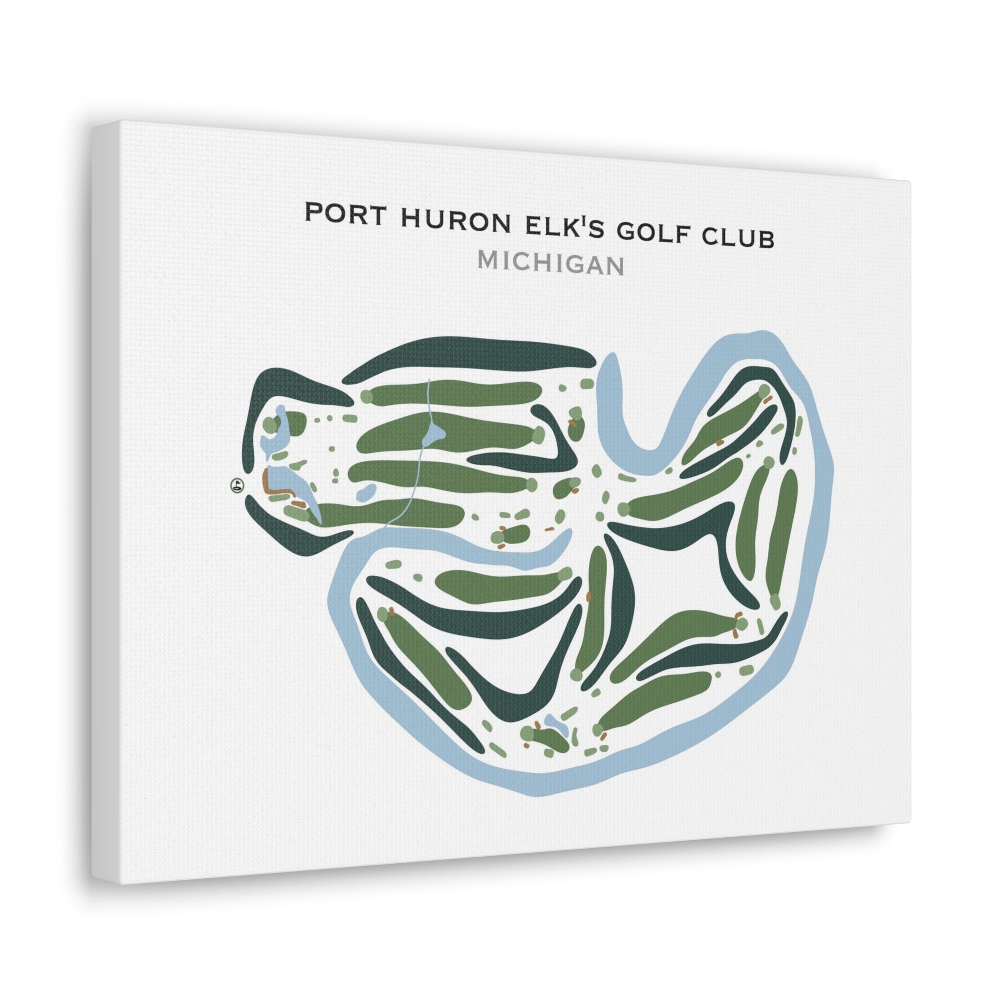 Port Huron Elk's Golf Club, Michigan - Printed Golf Courses