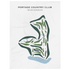 Portage Country Club, Wisconsin - Printed Golf Courses