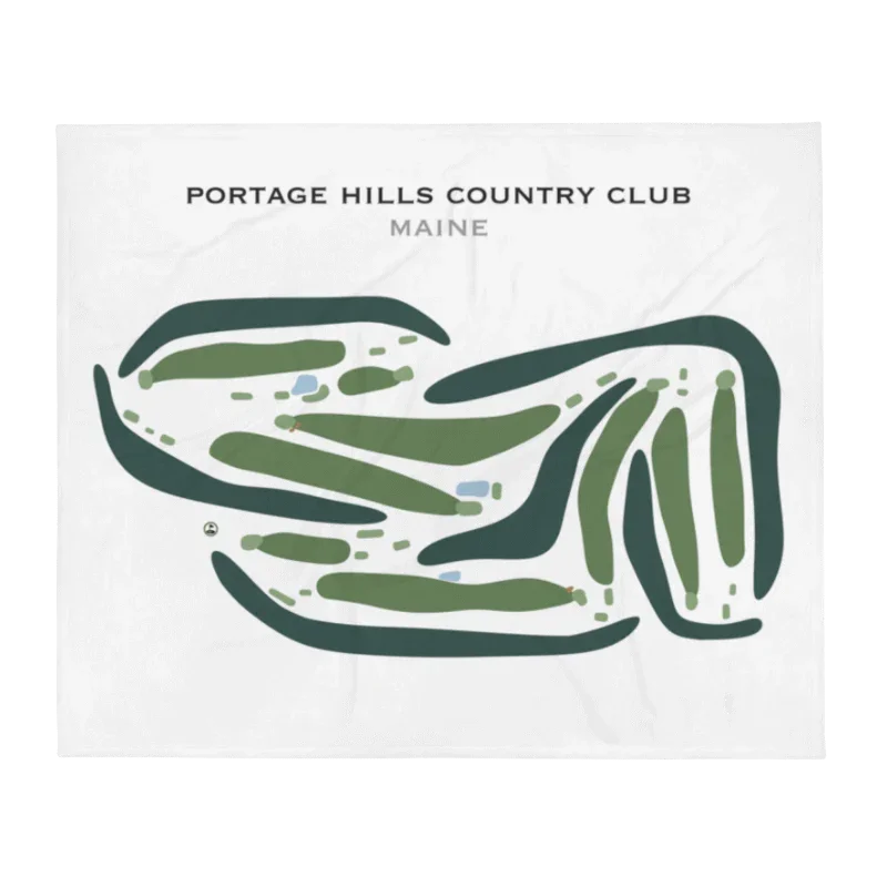 Portage Hills Country Club, Maine - Printed Golf Course