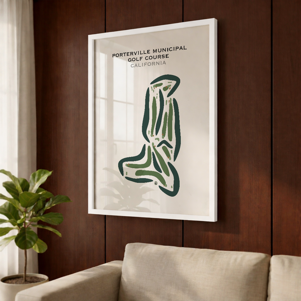 Porterville Municipal Golf Course, California - Printed Golf Courses