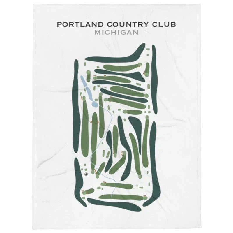 Portland Country Club, Michigan - Printed Golf Course