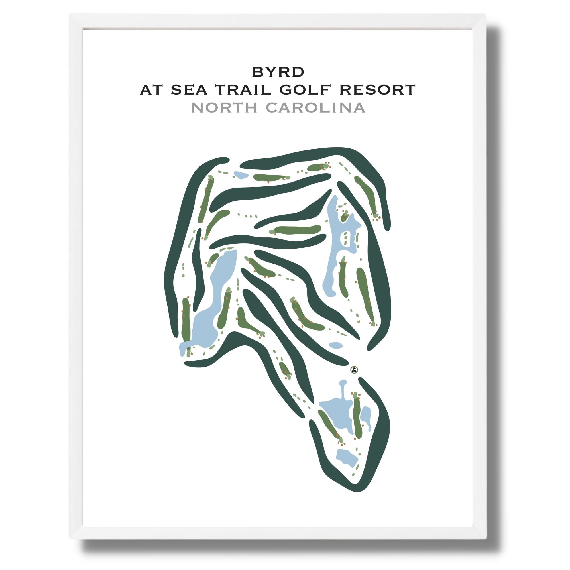 Byrd at Sea Trail Golf Resort and Convention Center, North Carolina - Printed Golf Courses