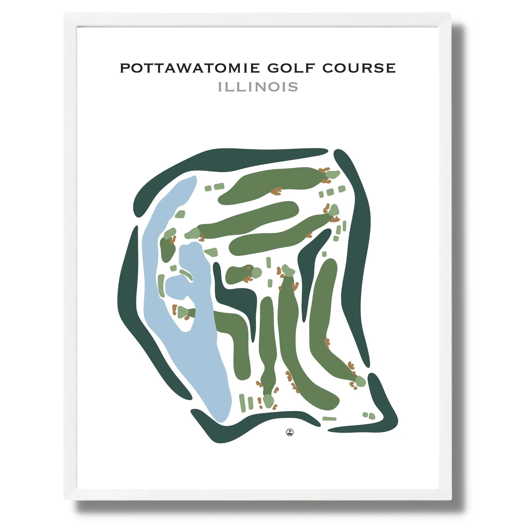 Pottawatomie Golf Course, Illinois - Printed Golf Courses
