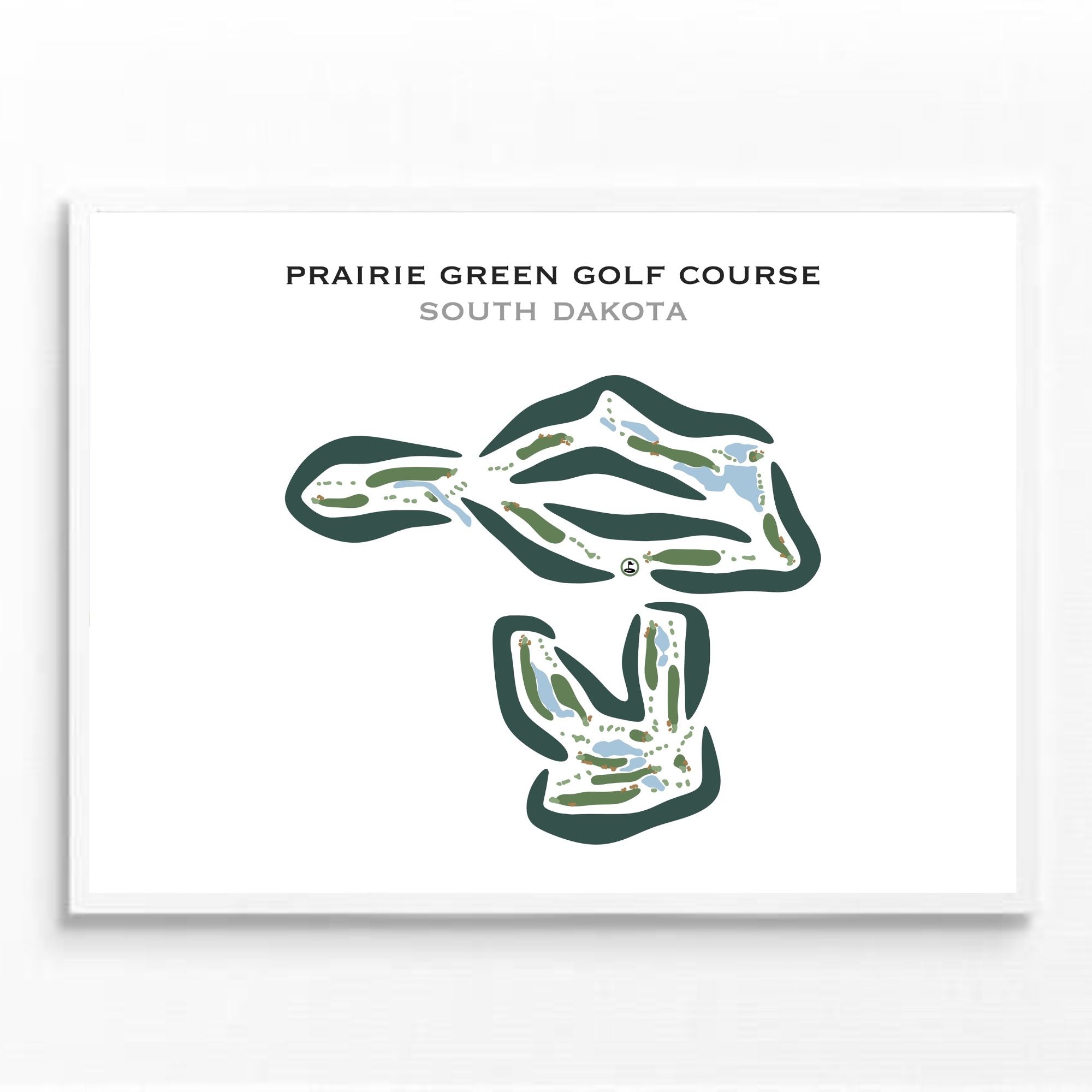Prairie Green Golf Course, South Dakota - Printed Golf Courses
