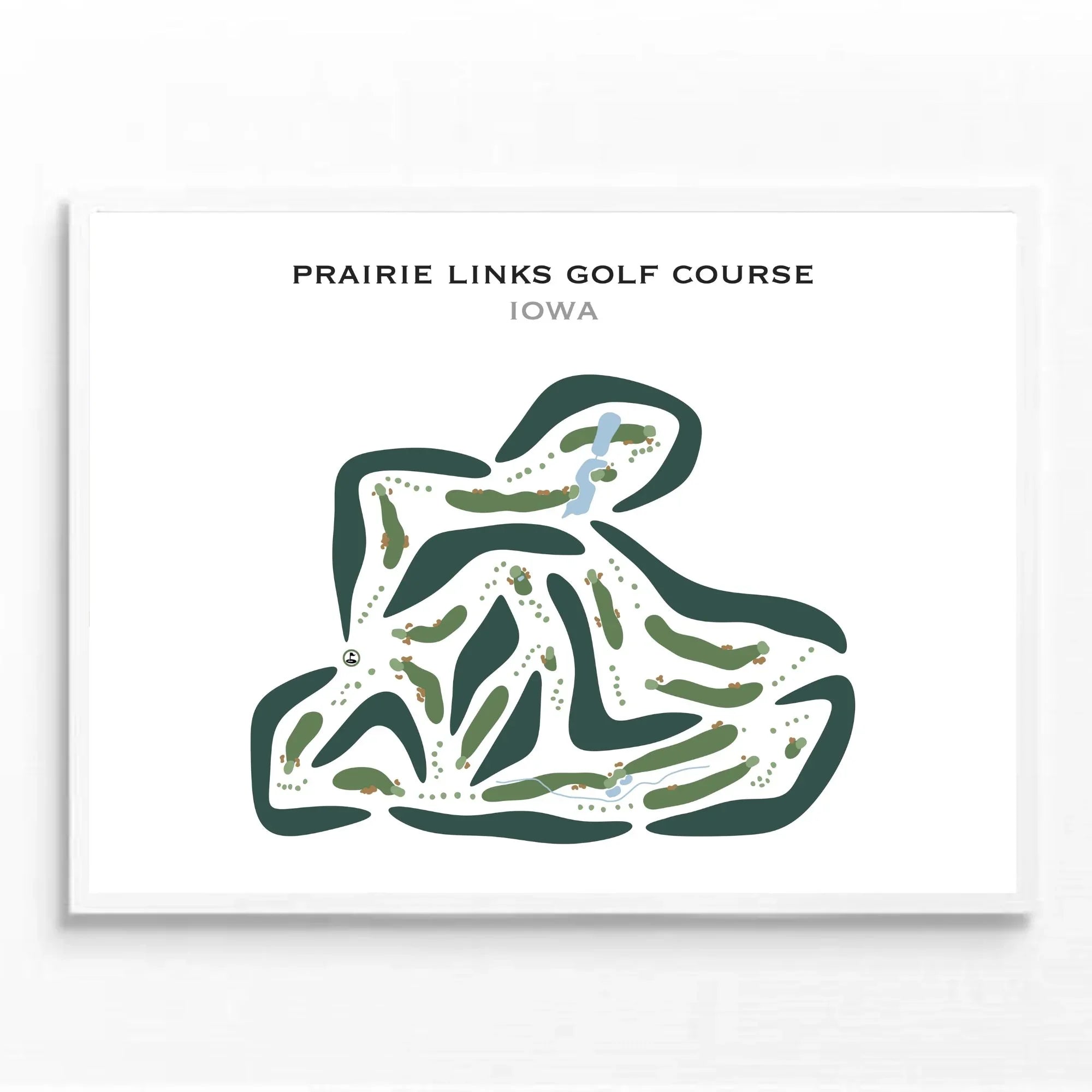 Prairie Links Golf Course, Iowa - Printed Golf Courses