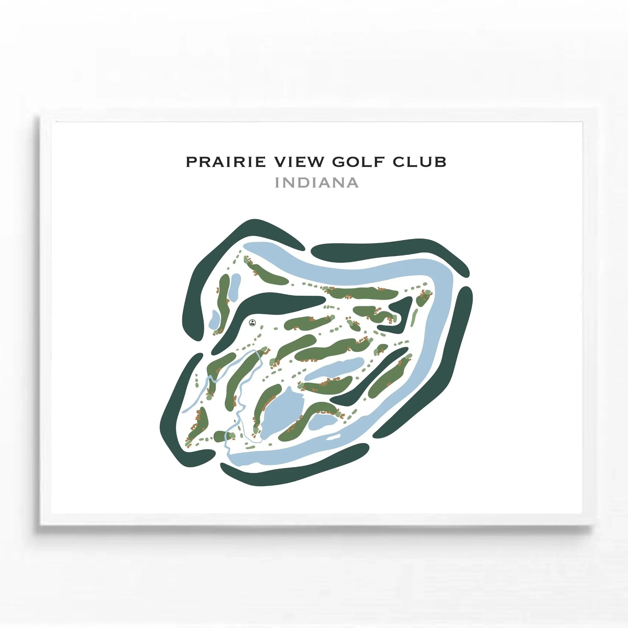 Prairie View Golf Club, Indiana - Printed Golf Courses
