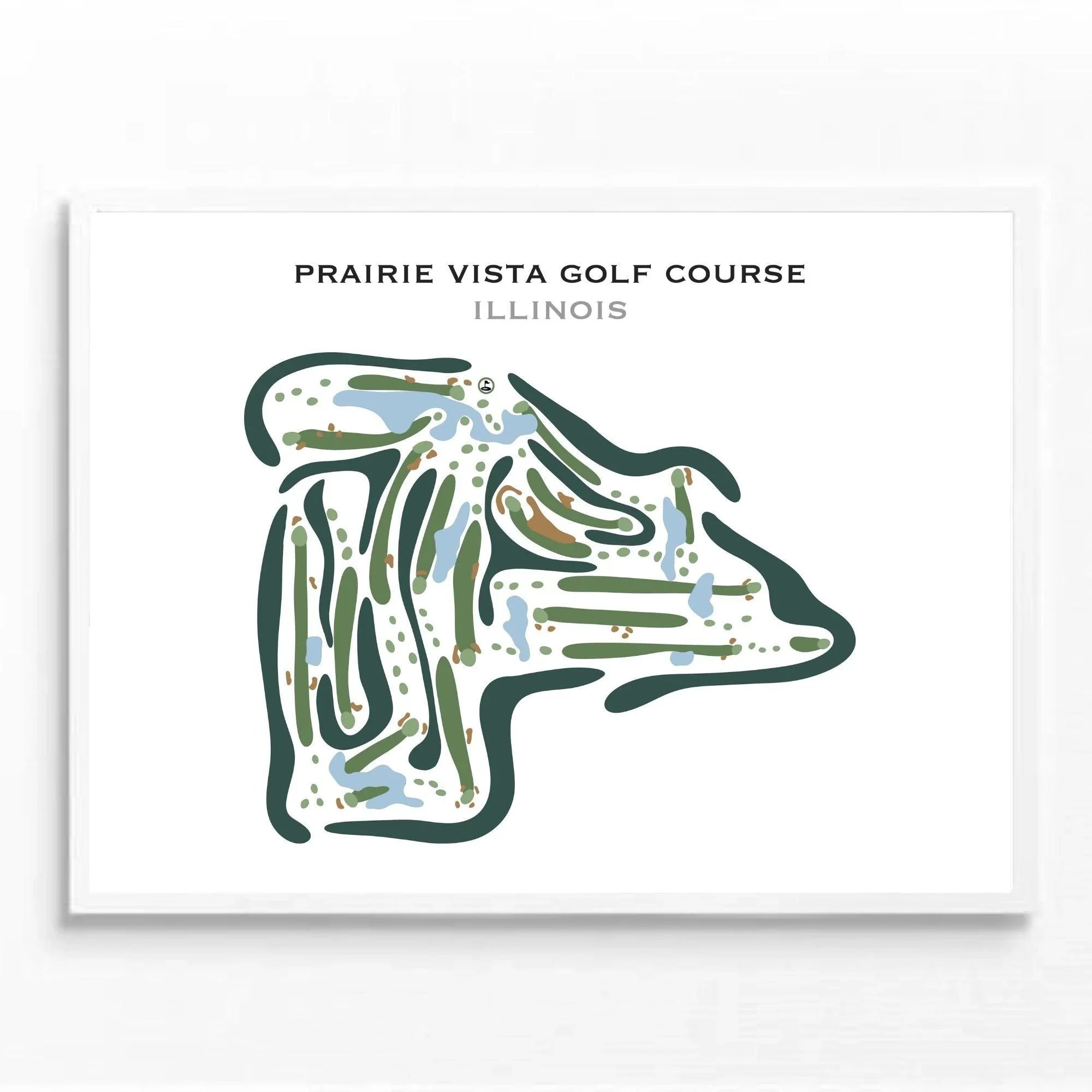 Prairie Vista Golf Course, Illinois - Printed Golf Courses