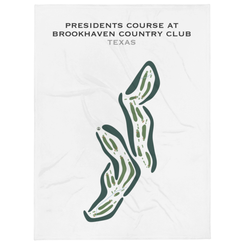 The President's Course - Brookhaven Country Club, Texas - Printed Golf Courses