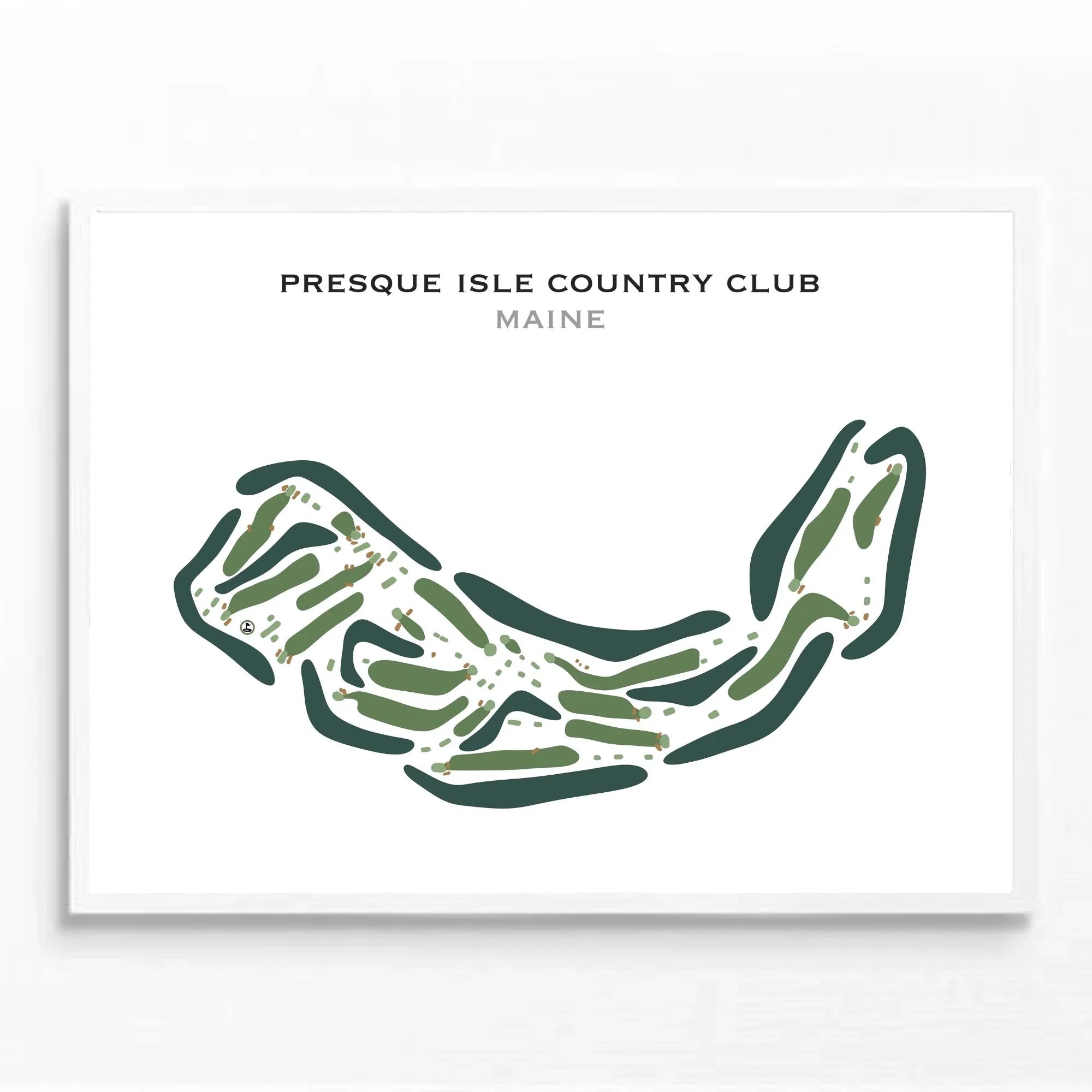 Presque Isle Country Club, Maine - Printed Golf Courses
