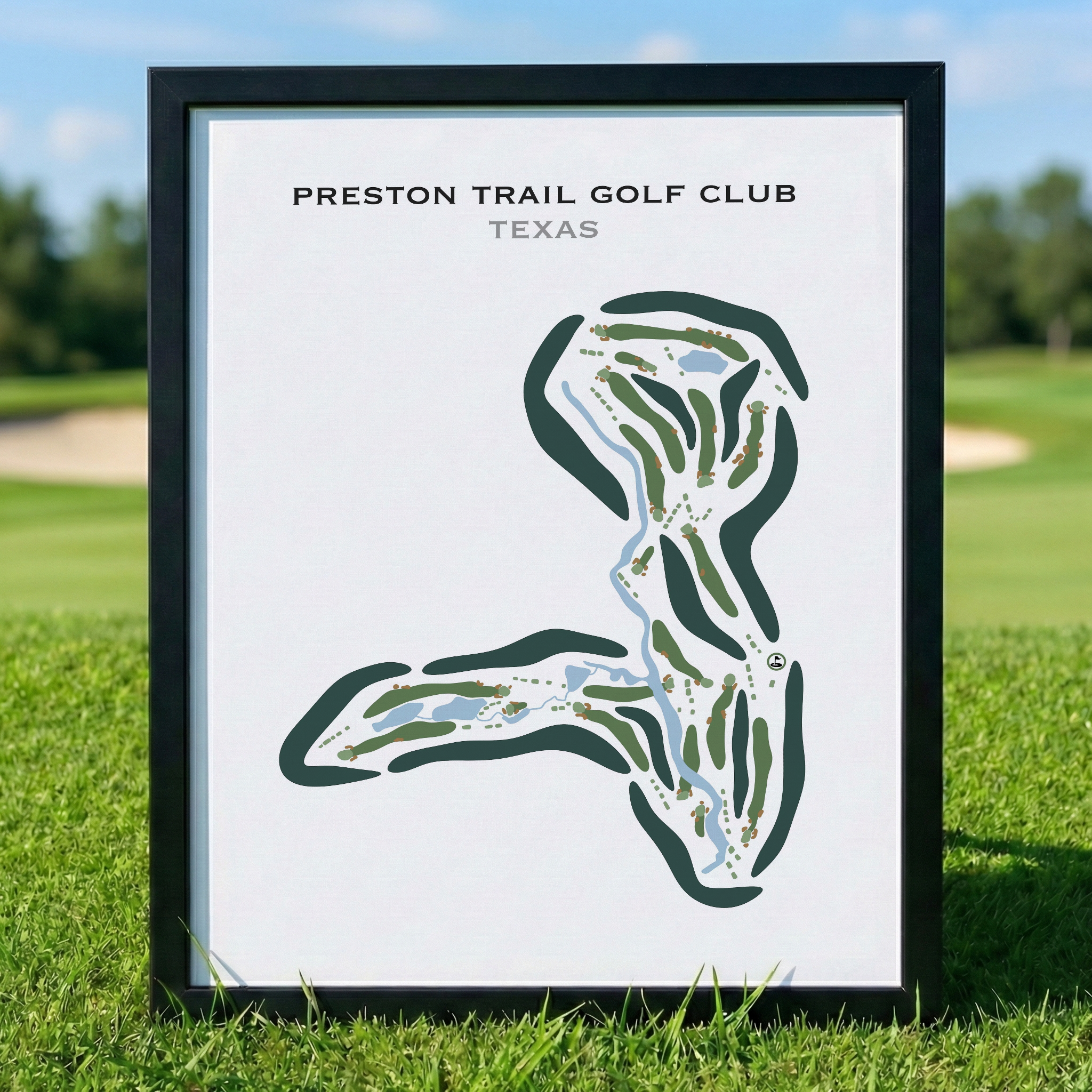 Preston Trail Golf Club, Texas - Printed Golf Course