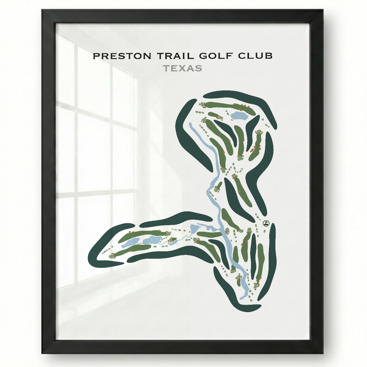 Preston Trail Golf Club, Texas - Printed Golf Course