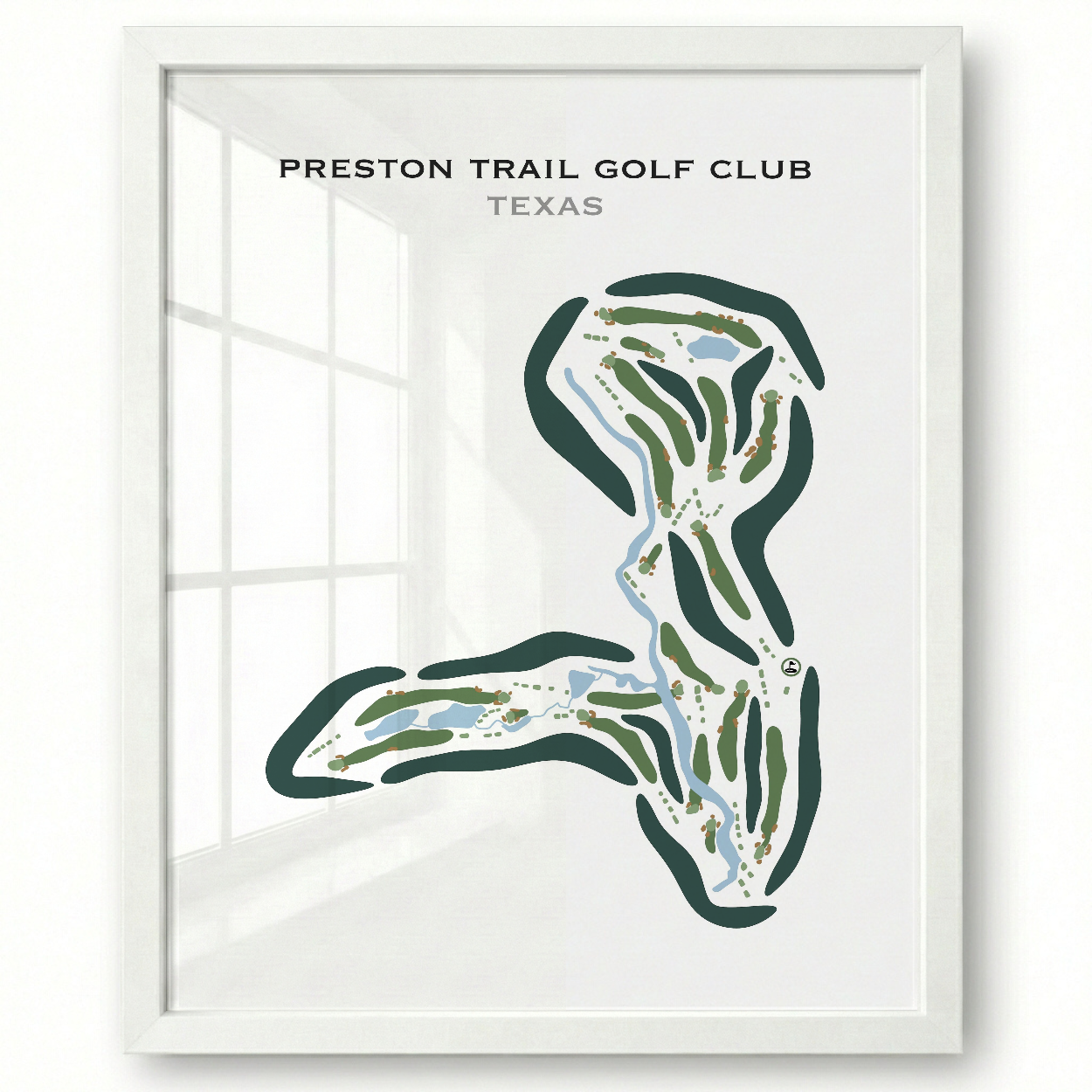 Preston Trail Golf Club, Texas - Printed Golf Course