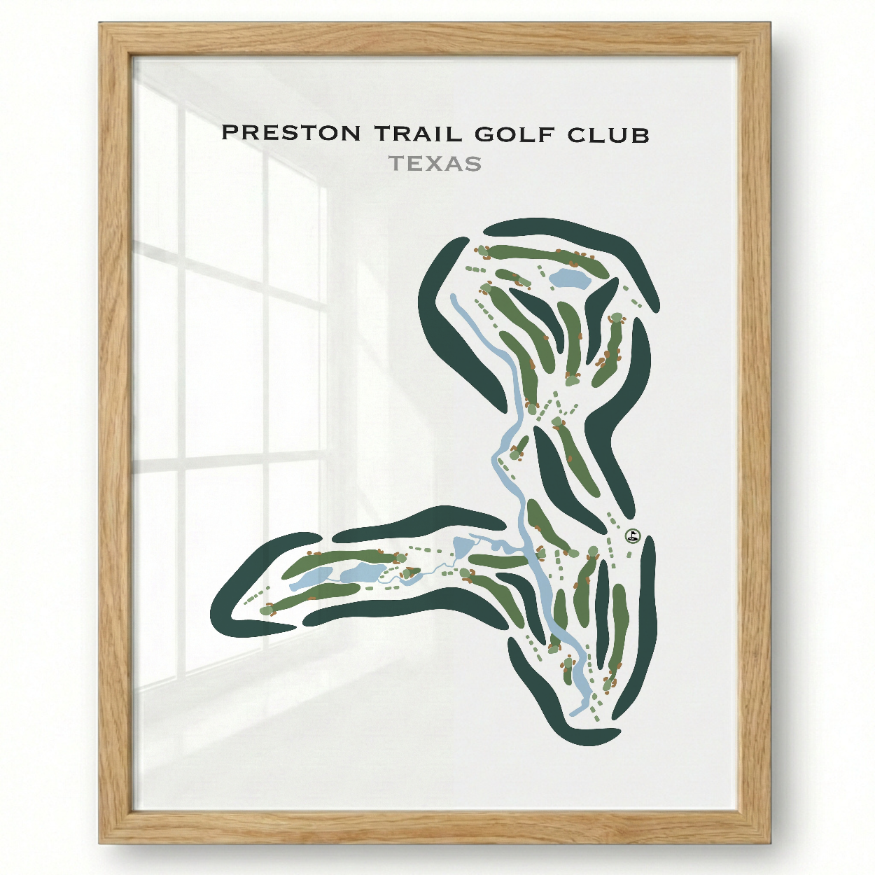 Preston Trail Golf Club, Texas - Printed Golf Course
